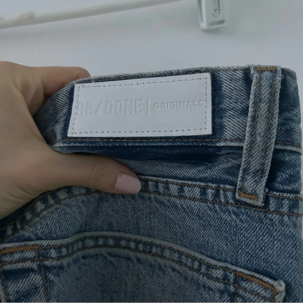 RE/DONE High Rise Blue Denim Mom Jeans 26 - Picture 9 of 12